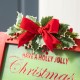 Glitzhome 23.75"H Wooden "Have a Holly Jolly Christmas" Easel Porch Decor