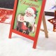 Glitzhome 23.75"H Wooden "Have a Holly Jolly Christmas" Easel Porch Decor