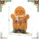 Glitzhome 24"H Wood Gingerbread Man Porch Decor