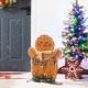 Glitzhome 24"H Wood Gingerbread Man Porch Decor