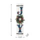 Glitzhome 36"H Wood Plaid "JOY" Porch Decor with Wreath