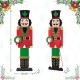 Glitzhome 60"H Metal Nutcracker Porch Décor