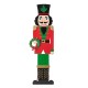 Glitzhome 60"H Metal Nutcracker Porch Décor