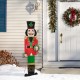 Glitzhome 60"H Metal Nutcracker Porch Décor