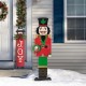 Glitzhome 60"H Metal Nutcracker Porch Décor