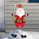 Glitzhome 36"H Metal Santa HOHOHO Yard Stake