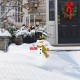 Glitzhome 40"H Metal Snowman Yard Stake