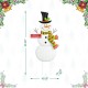 Glitzhome 40"H Metal Snowman Yard Stake