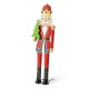 Glitzhome 43.25"H Metal Christmas Nutcracker Yard Stake or Standing Decor or Hanging Decor (Three Function)