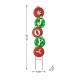 Glitzhome 42"H Metal JOY Ornament Yard Stake or Wall Decor (Two Function)