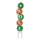 Glitzhome 42"H Metal NOEL Ornament Yard Stake or Wall Decor (Two Function)