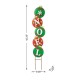 Glitzhome 42"H Metal NOEL Ornament Yard Stake or Wall Decor (Two Function)