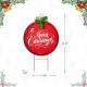 Glitzhome 24"H Metal Ornament Yard Stake