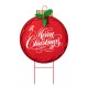 Glitzhome 24"H Metal Ornament Yard Stake