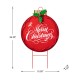 Glitzhome 24"H Metal Ornament Yard Stake