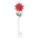 Glitzhome 42"H Metal Poinsettia Yard Stake