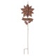 Glitzhome 42"H Metal Poinsettia Yard Stake