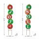 Glitzhome Set of 2 Metal Metal JOY & NOEL Ornament Yard Stake or Wall Decor (Two Function)