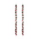 Glitzhome 2pk 6ft Christmas Multi Color Felt Garland