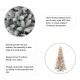 Glitzhome 11ft Pre-Lit Flocked Slim Fir Artificial Christmas Tree with 950 Warm White Lights