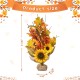 Glitzhome 21"H Fall Sunflower Leaf Table Tree