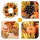 Glitzhome 24"D Fall Pumpkin Leaf Floral Wreath