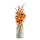 Glitzhome 39.75"H Fall Sunflower Leaf Potted Tree