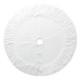 Glitzhome 72"D Oversized Deluxe White Velvet Ruffled Christmas Tree Skirt