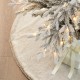 Glitzhome 48"D Milk Coffee Brown Faux Rabbit Fur Christmas Tree Skirt