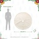 Glitzhome 60"D Oversized White Faux Rabbit Fur Christmas Tree Skirt