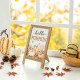 Glitzhome Set of 2 12"H Fall & Thanksgiving Wooden Easel Table Décor