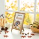 Glitzhome Set of 2 12"H Fall & Thanksgiving Wooden Easel Table Décor