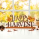 Glitzhome 18"L Wood & Metal Happy Harvest Table Décor