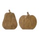 Glitzhome 8.5"H Set of 2 Fall Faux Knitted Resin Pumpkin