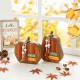 Glitzhome 8.5"H Set of 2 Fall Faux Knitted Resin Pumpkin