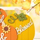 Glitzhome 16"L Thanksgiving Wooden Pumpkins Table Decor