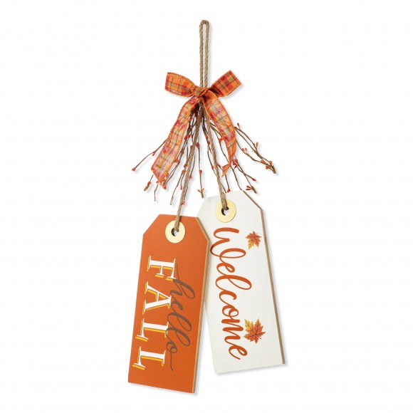 Glitzhome 24"H Fall Wooden Door Hanger