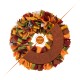 Glitzhome 19.25"D Fall Multi Color Felt Wreath