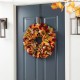 Glitzhome 19.25"D Fall Multi Color Felt Wreath