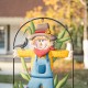 Glitzhome 41.75"H Fall Metal Arch Scarecrow Yard Stake