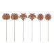 Glitzhome 18"H Set of 6 Fall Metal Pumpkin, Leave & Sunflower Yard Stake