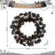 Glitzhome 24"D Halloween Candy Corn Berries Wreath