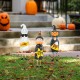 Glitzhome 24"H Set of 3 Halloween Metal Ghost, Witch & Pumpkin Yard Stake or Hanging Decor (Two function)