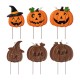 Glitzhome 39.75"H Set of 3 Halloween Lighted Metal Stacked Jack-O-Lantern Yard Stake or Hanging Decor (Two function)