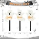 Glitzhome 15"H Set of 3 Halloween Wooden Ghost Yard Stake