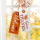 Glitzhome 24"H Thanksgiving Wooden "Give Thanks" Door Hanger