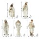 Glitzhome 12pcs Oversized Ivory Resin Nativity Figurine Set