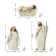 Glitzhome 12pcs Oversized Ivory Resin Nativity Figurine Set