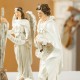 Glitzhome 12pcs Oversized Ivory Resin Nativity Figurine Set