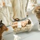 Glitzhome 12pcs Oversized Ivory Resin Nativity Figurine Set